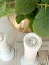Set de 3 candelabros blancos