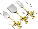 Cheese knife set de 3