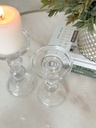 Set de 2 candelabros transparentes