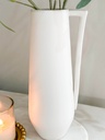 Pichel blanco de ceramica