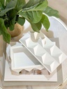 Cajita blanca con triangulos