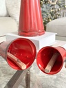 Set de 3 campanas rojas