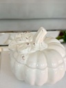 Pumpkin bowl blanca con tapa