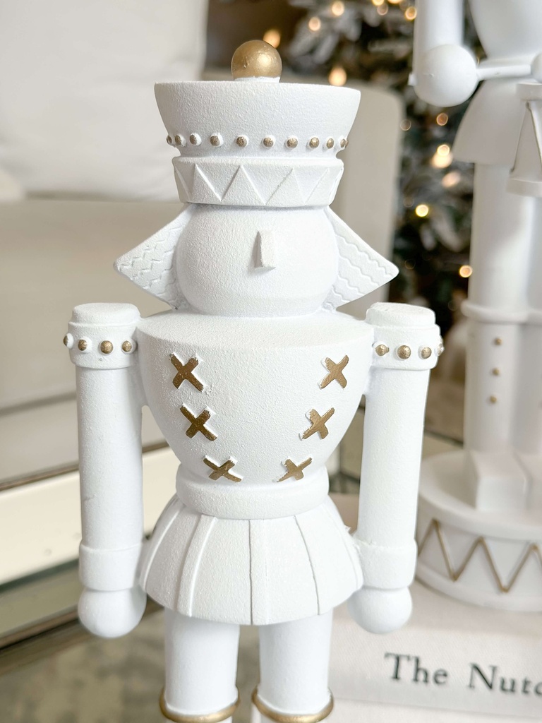 Set de 3 nutcrackers blancos