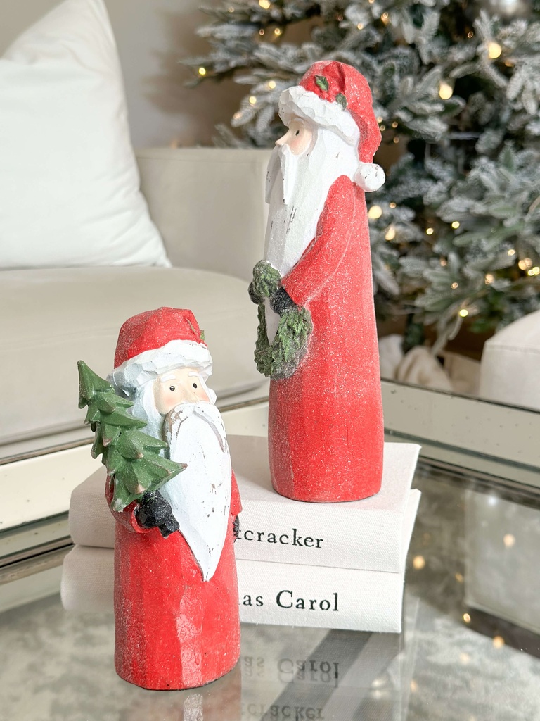 Set de 2 Santas rojos