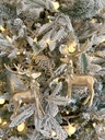 Set de 2 ornamentos de venado con chongo