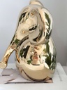 Elefante dorado de ceramica
