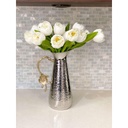 Pichel de aluminio con flor