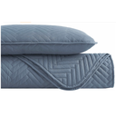 Quilt Set Chevron blue unipersonal