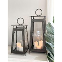 Set de 2 Linternas Cafes Altas