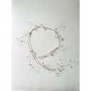 Guirnalda Dorada con perlas pequeña