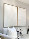 Cuadro blanco con textura (2 estilos)