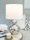 Lampara redonda de mercury glass