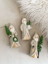 Set de 3 ornamentos de santa