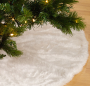 Falda oversized para arbol blanca faux fur