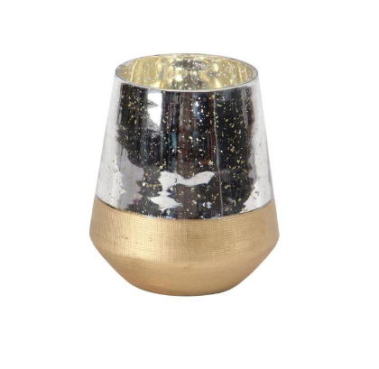 [24705] Base mercury glass con base dorada