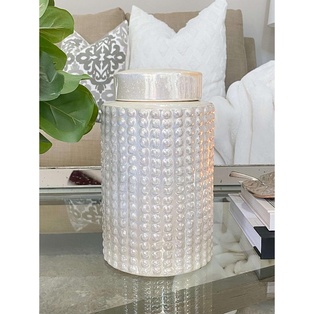 Beaded Pearl Jar