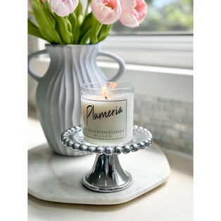 Beaded candle/cupcake stand