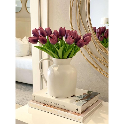 [F29612-PURP] Bunch de Tulipanes morados
