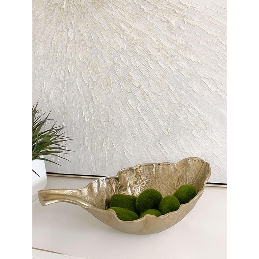 [48731] Hoja tipo bowl dorada