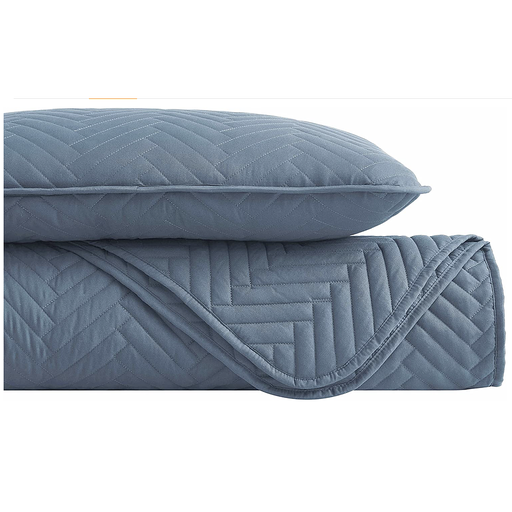 Quilt Set Chevron blue unipersonal