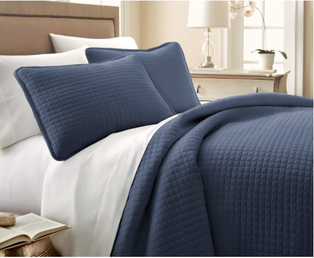 Quilt Set Vila Navy blue queen
